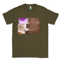 Army Green Wood Cowhide Pattern Classic Tee - Bettercallsaul