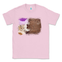 Bubblegum Pink Wood Cowhide Pattern Classic Tee - Bettercallsaul
