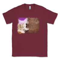 Burgundy Wood Cowhide Pattern Classic Tee - Bettercallsaul