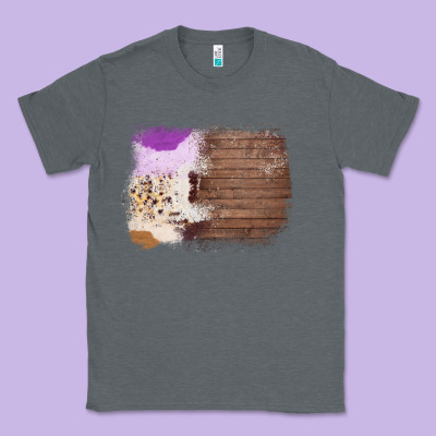 Wood Cowhide Pattern Classic Tee Designed By Bettercallsaul