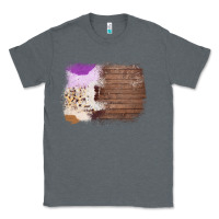 Charcoal Heather Wood Cowhide Pattern Classic Tee - Bettercallsaul