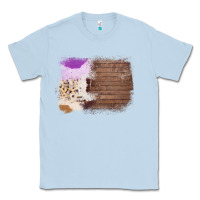 Dusty Blue Wood Cowhide Pattern Classic Tee - Bettercallsaul