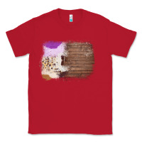 Red Wood Cowhide Pattern Classic Tee - Bettercallsaul