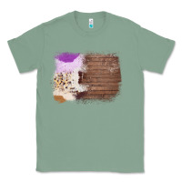 Sage Wood Cowhide Pattern Classic Tee - Bettercallsaul