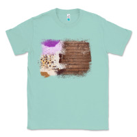Seafoam Wood Cowhide Pattern Classic Tee - Bettercallsaul