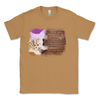 Toasted Coconut Wood Cowhide Pattern Classic Tee - Bettercallsaul