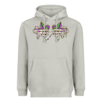 Moon Dust skeleton hands mardi gras Heavyweight Hoodie - MaliasSmallBusiness