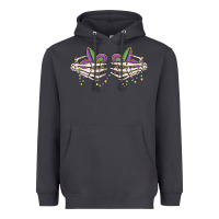 Smoke skeleton hands mardi gras Heavyweight Hoodie - MaliasSmallBusiness