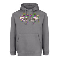 Storm skeleton hands mardi gras Heavyweight Hoodie - MaliasSmallBusiness
