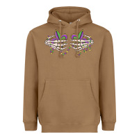Toasted Coconut skeleton hands mardi gras Heavyweight Hoodie - MaliasSmallBusiness