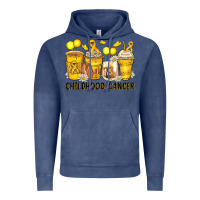 Vintage Denim childhood cancer coffee cups Vintage Hoodie - Zillion Design Studio