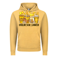 Vintage Mustard childhood cancer coffee cups Vintage Hoodie - Zillion Design Studio