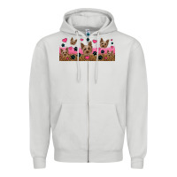 Dove Grey yorkie dogs Zipper Hoodie - Jasminsmagicworld