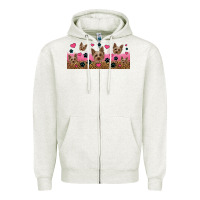 Oatmeal Heather yorkie dogs Zipper Hoodie - Jasminsmagicworld