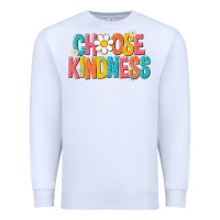 White choose kindness Premium Sweatshirt - NancyCooperArtShop