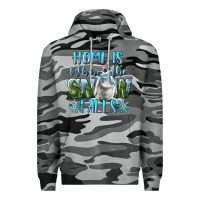 Slate Camo Home Is Where The Snow Falls Winter Penguin Premium Hoodie - LillyAllenDesigns