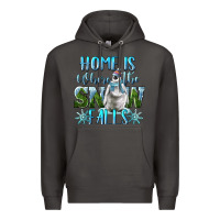 Smoke Home Is Where The Snow Falls Winter Penguin Premium Hoodie - LillyAllenDesigns