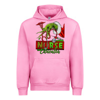 Fuchsia Pink grinch hand nurse educator Urban Hoodie - NancyCooperArtShop