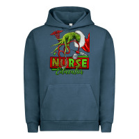 Pigment Midnight Navy grinch hand nurse educator Urban Hoodie - NancyCooperArtShop