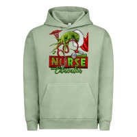 Pigment Oil Green grinch hand nurse educator Urban Hoodie - NancyCooperArtShop