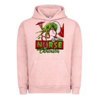 Pigment Salmon grinch hand nurse educator Urban Hoodie - NancyCooperArtShop