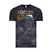 Cloud Black soccer it's a girl thing Vintage Tee - HRA Design Shop