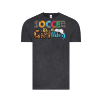 Vintage Black soccer it's a girl thing Vintage Tee - HRA Design Shop