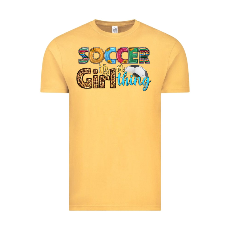 Soccer It's A Girl Thing Vintage Tee by HRA Design Shop | Teevron