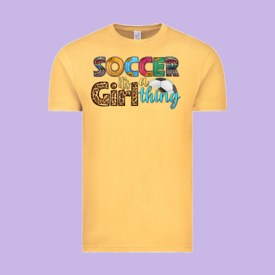 Soccer It's A Girl Thing Vintage Tee Designed By Hra Design Shop