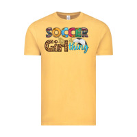 Vintage Mustard soccer it's a girl thing Vintage Tee - HRA Design Shop