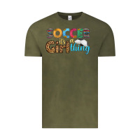 Vintage Olive soccer it's a girl thing Vintage Tee - HRA Design Shop