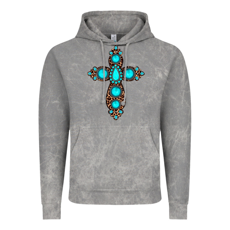 Gemstone Leopard Cross Vintage Hoodie by JahusDesignShop | Teevron