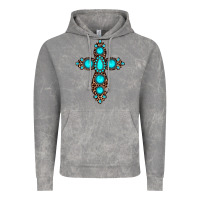 Cloud Rock gemstone leopard cross Vintage Hoodie - JahusDesignShop