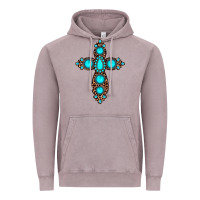 Vintage Zinc gemstone leopard cross Vintage Hoodie - JahusDesignShop