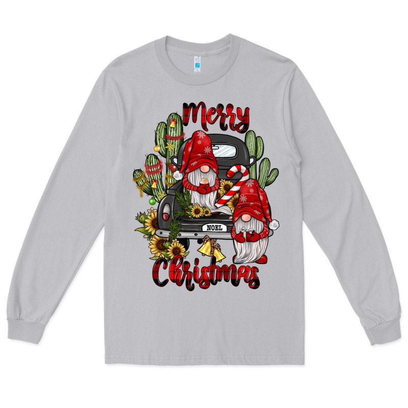 Farm Truck,merry Christmas Gnome Long Sleeve Tee by JahusDesignShop | Teevron