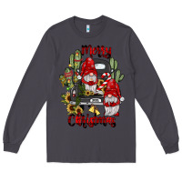 Smoke farm truck,merry christmas gnome Long Sleeve Tee - JahusDesignShop