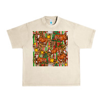 Sandshell christmas leopard cow with gift boxes Urban Heavy Tee - FaDigitalArtStudio