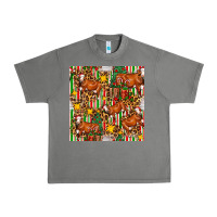 Tornado christmas leopard cow with gift boxes Urban Heavy Tee - FaDigitalArtStudio