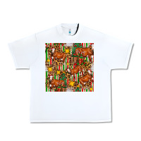 White christmas leopard cow with gift boxes Urban Heavy Tee - FaDigitalArtStudio