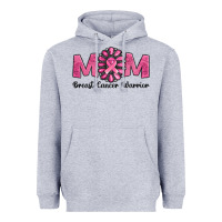 Heather Grey Breast Cancer warrior mom Heavyweight Hoodie - NancyCooperArtShop
