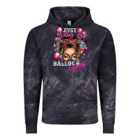 Cloud Black just minding my balloon business messy bun Vintage Hoodie - texasbilliewilder