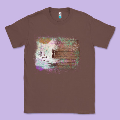 Cowhide Wood Glitter Pattern Classic Tee Designed By Bettercallsaul