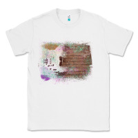 White Cowhide Wood Glitter Pattern Classic Tee - Bettercallsaul