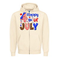 Sandshell happy 4th of july Zipper Hoodie - NancyCooperArtShop