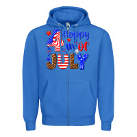 True Royal happy 4th of july Zipper Hoodie - NancyCooperArtShop