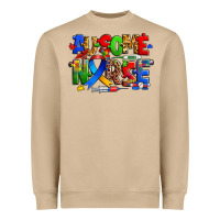 Mushroom ausome autism nurse Heavyweight Sweatshirt - Zillion Design Studio