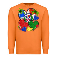 Carrot dominican repuclic hearts Premium Sweatshirt - NancyCooperArtShop
