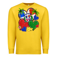 Lemon dominican repuclic hearts Premium Sweatshirt - NancyCooperArtShop