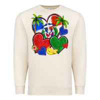 Sandshell dominican repuclic hearts Premium Sweatshirt - NancyCooperArtShop