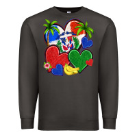 Smoke dominican repuclic hearts Premium Sweatshirt - NancyCooperArtShop